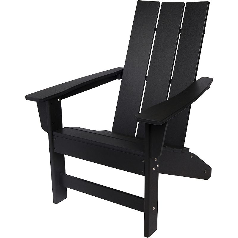 UPC 725786762392 product image for Shine Company Outdoor Modern Adirondack Patio Chair, Black | upcitemdb.com