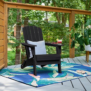 Shine Company Outdoor Folding Adirondack Patio Chair