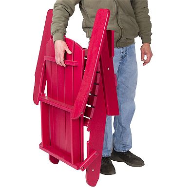 Shine Company Outdoor Folding Adirondack Patio Chair