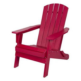 Shine Company Outdoor Folding Adirondack Patio Chair