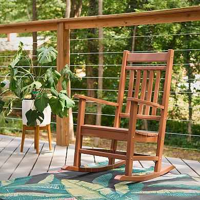 Shine Company All-Weather Outdoor Patio Classic Porch Rocking Chair