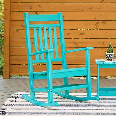 Shine Company HDPE Outdoor Patio Rocking Chair