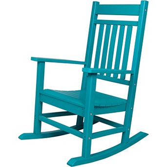 Shine Company All-Weather Outdoor Patio Classic Porch Rocking Chair