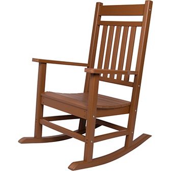 Shine Company All-Weather Outdoor Patio Classic Porch Rocking Chair