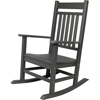 Shine Company All-Weather Outdoor Patio Classic Porch Rocking Chair