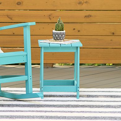 Shine Company Outdoor Square Adirondack Side Table