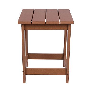 Shine Company Outdoor Square Adirondack Side Table