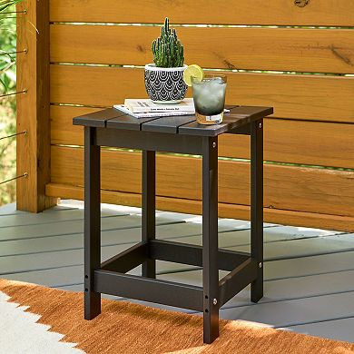 Shine Company Outdoor Square Adirondack Side Table