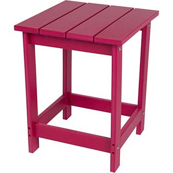 Shine Company Outdoor Square Adirondack Side Table