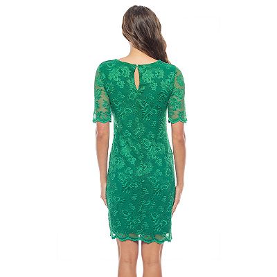 Women's Marina Lace Elbow Sleeve Mini Cocktail Dress
