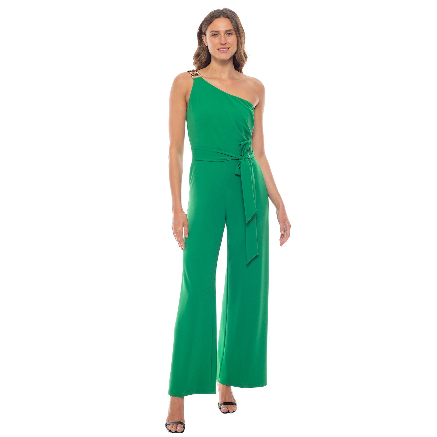 Женские комбинезоны Marina One-Shoulder Chain Jumpsuit