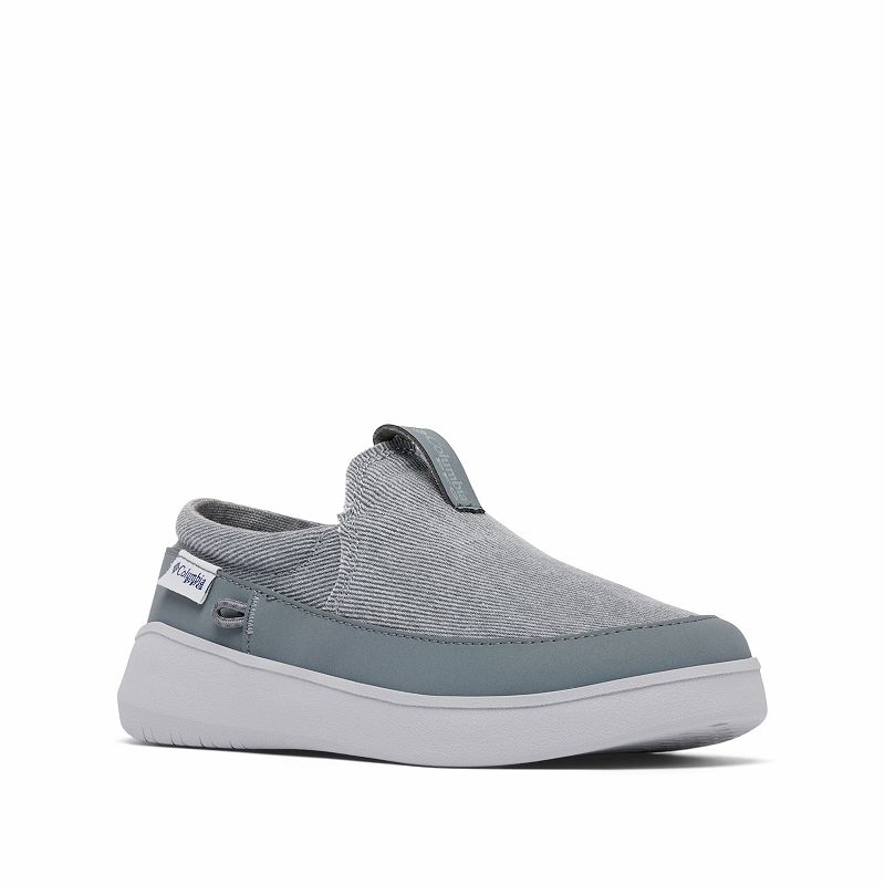 Columbia Boys' Boatside PFG Boat Shoes, Boy's, Size: 6, Gray Silver Gray