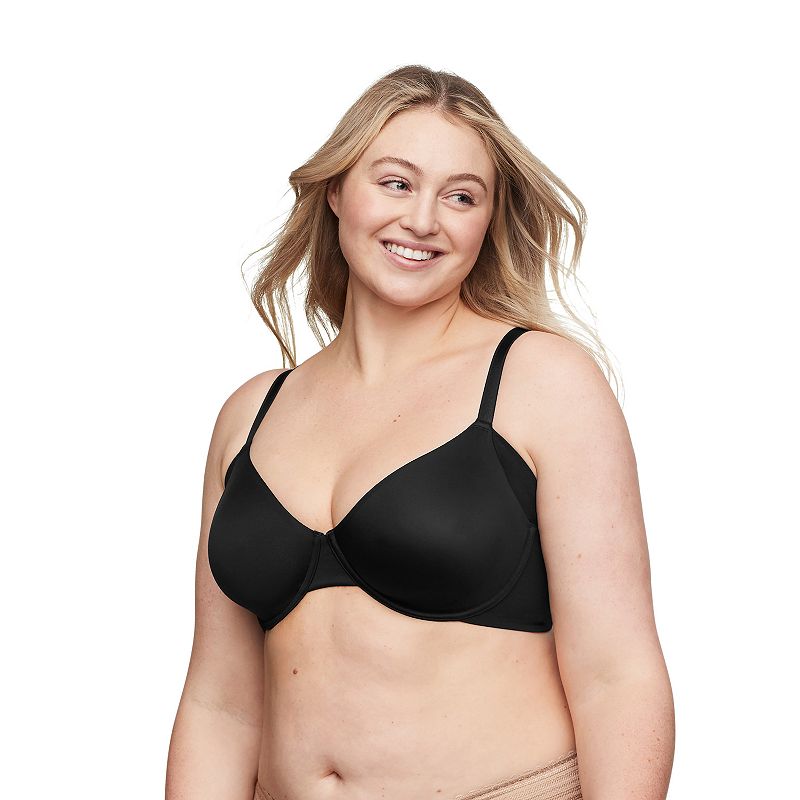 Warners No Side Effects Underarm Smoothing Minimizer Bra RK3061A, Women's, Size: 38 C, Black