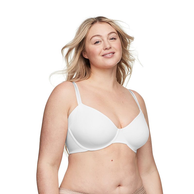 Warners No Side Effects Underarm Smoothing Minimizer Bra RK3061A, Women's, Size: 40 D, Classic White