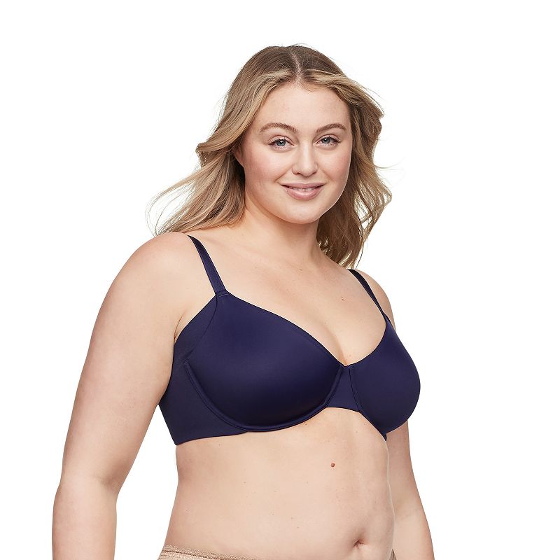 Warners No Side Effects Underarm Smoothing Minimizer Bra RK3061A, Women's, Size: 40 Dd, Evening Blue