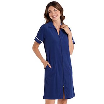 Petite Miss Elaine Essentials Terry Long Zip Robe