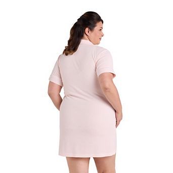 Plus Size Miss Elaine Essentials Terry Short Zip Robe