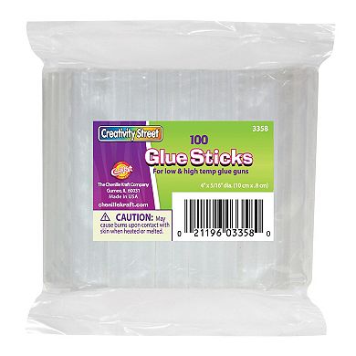 Dixon Creativity Street 100-Piece Hot Glue Sticks Classroom 2-Pack
