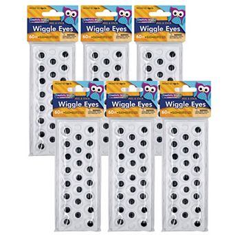 Dixon Creativity Street 60 pc Peel & Stick Wiggle Eyes 6-Pack