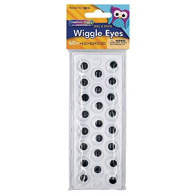 Dixon Creativity Street 60-Piece Peel & Stick Wiggle Eyes 6-Pack