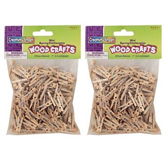 Dixon Creativity Street 250 pc Mini Spring Clothespins 2-Pack