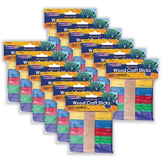 Dixon Creativity Street 150 pc Regular Multicolor Craft Sticks 12-Pack