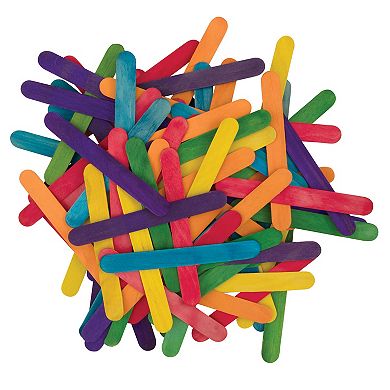 Dixon Creativity Street 150-Piece Regular Multicolor Craft Sticks 12-Pack