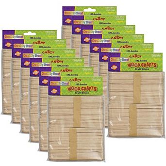 Dixon Creativity Street 100 pc Jumbo Craft Sticks 12-Pack