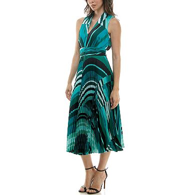 Women's Maison Tara V-Neck Skirt Midi Dress