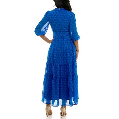 Women's Maison Tara Surplice Tier Skirt Maxi Dress