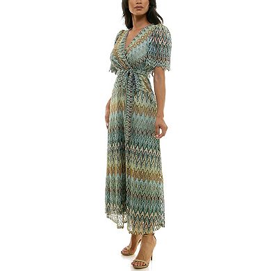 Women's Maison Tara Patterned Knit Maxi Dress
