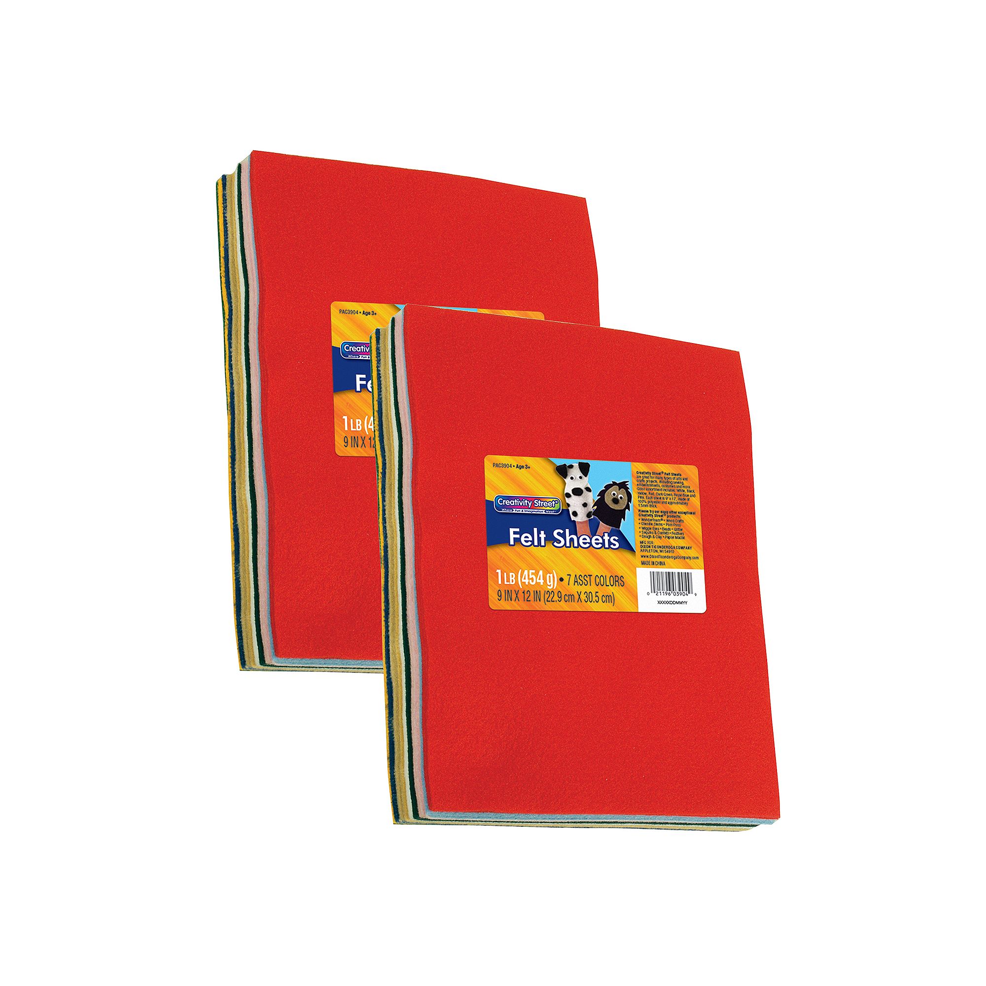 Dixon 2-Pack Creativity Assorted Street Felt Sheets Set, Multi