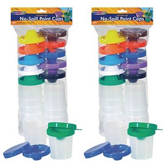 Dixon 2-Pack Creativity Street No-Spill Round Paint Cups with Colored Lids