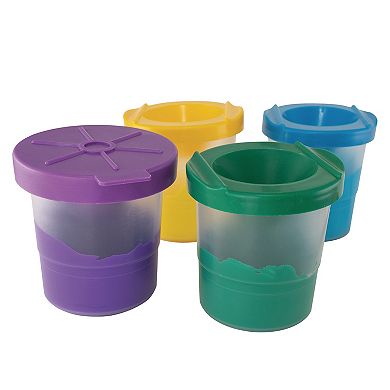 Dixon 2-Pack Creativity Street No-Spill Round Paint Cups with Colored Lids