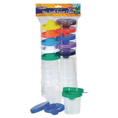 Dixon 2-Pack Creativity Street No-Spill Round Paint Cups with Colored Lids