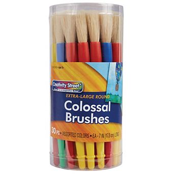 Dixon Creativity Street Plastic Handle Colossal 30 Paintbrush Set