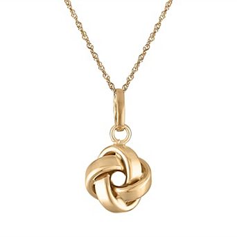 Giorgio di Vicenza 14k White Gold Love Knot Pendant Necklace