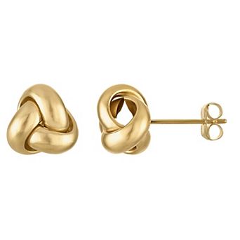 Giorgio di Vicenza 14k White Gold Love Knot Earrings