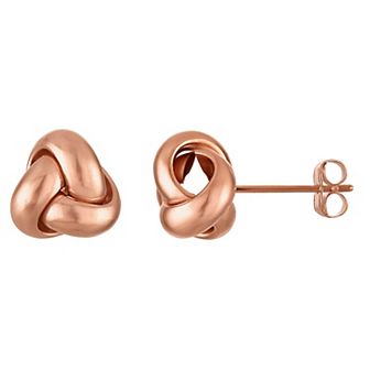 Giorgio di Vicenza 14k White Gold Love Knot Earrings