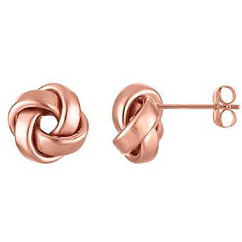 Giorgio di Vicenza 14k White Gold Love Knot Earrings