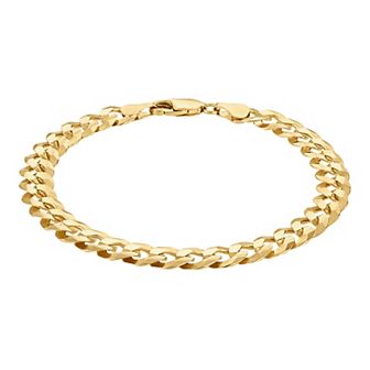 Giorgio di Vicenza 14k Gold Over Silver Curb Chain Bracelet