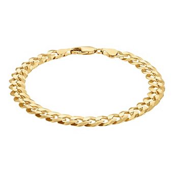 Giorgio di Vicenza 14k Gold Over Silver Curb Chain Bracelet