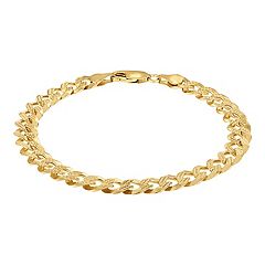 Mens Gold Over Sterling Bracelets Jewelry Kohl s