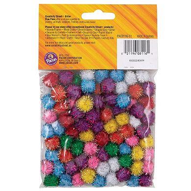 Dixon 6-Pack Creativity Street Glitter Pom Poms