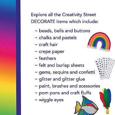 Dixon 12 Bottles Creativity Street Glitter Glue