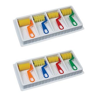 Dixon Creativity Street Foam Pattern Paint Rollers & Tray Set
