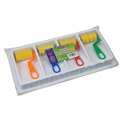 Dixon Creativity Street Foam Pattern Paint Rollers & Tray Set