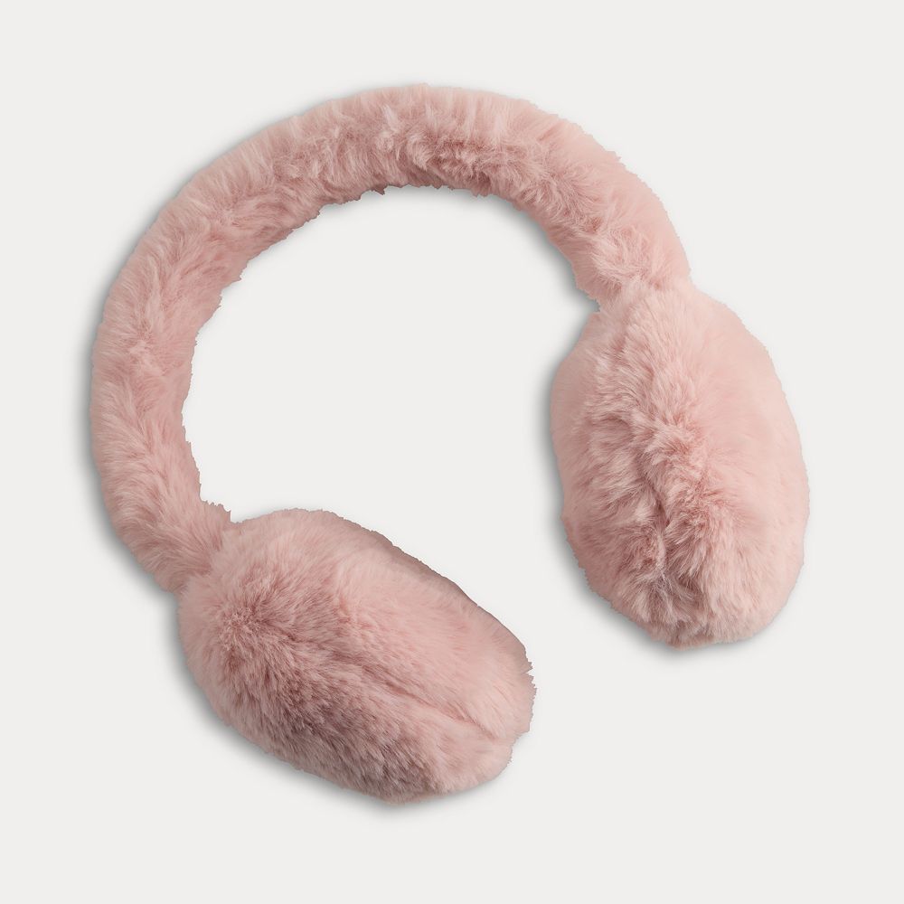 Jocelyn - Tweed Earmuffs with Faux Fur