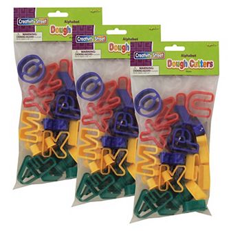 Dixon Creativity Street 78 pc Capital Letters Dough & Clay Cutter Set