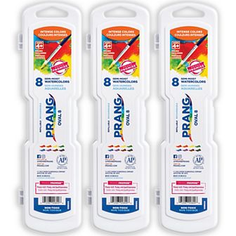 Dixon Prang Semi-Moist Washable Watercolor Set 3 pk